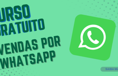 Curso gratuito de Vendas Por WhatsApp: inscrições abertas!